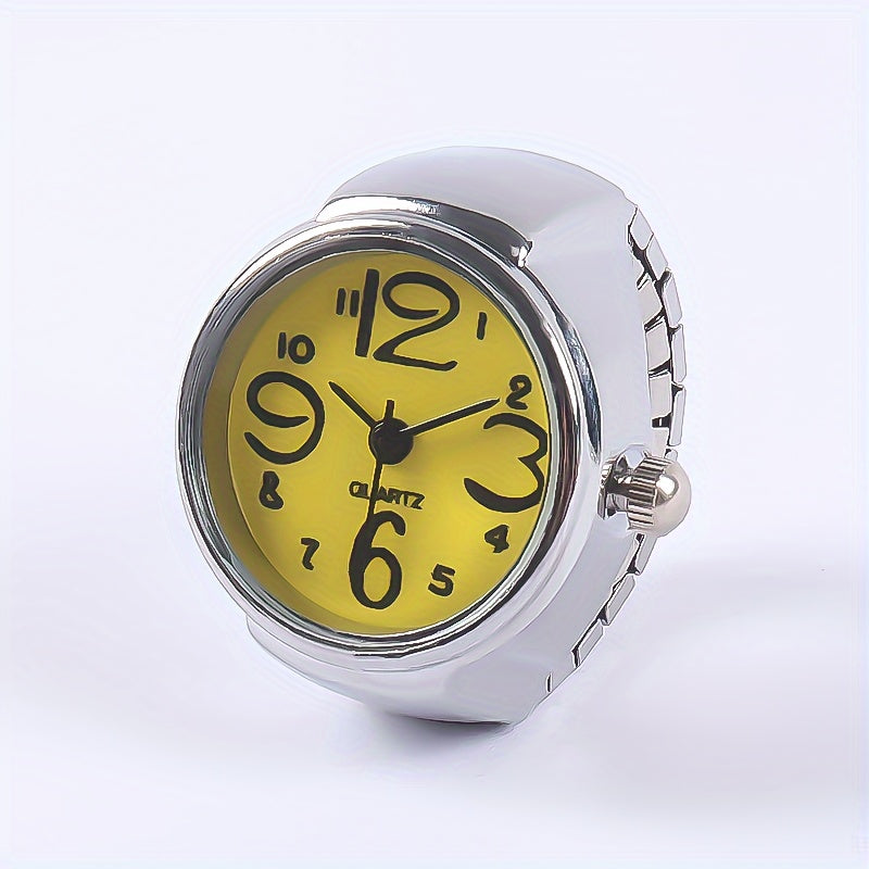 Trendy Watch Ring, Retro Creative Finger Mini Watch For Teenagers, Ideal Choice For Gifts