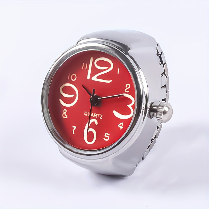 Trendy Watch Ring, Retro Creative Finger Mini Watch For Teenagers, Ideal Choice For Gifts