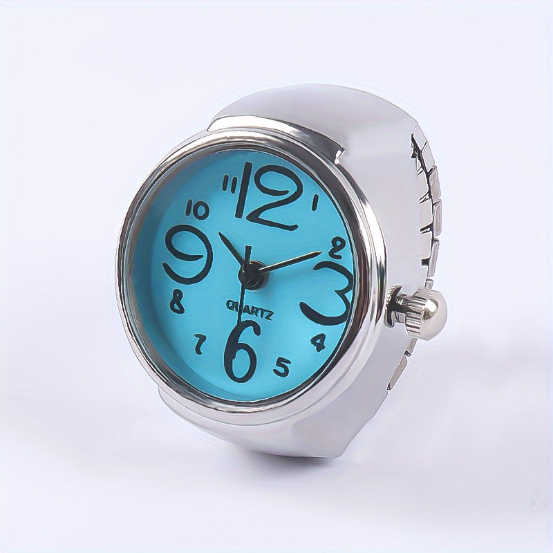 Trendy Watch Ring, Retro Creative Finger Mini Watch For Teenagers, Ideal Choice For Gifts