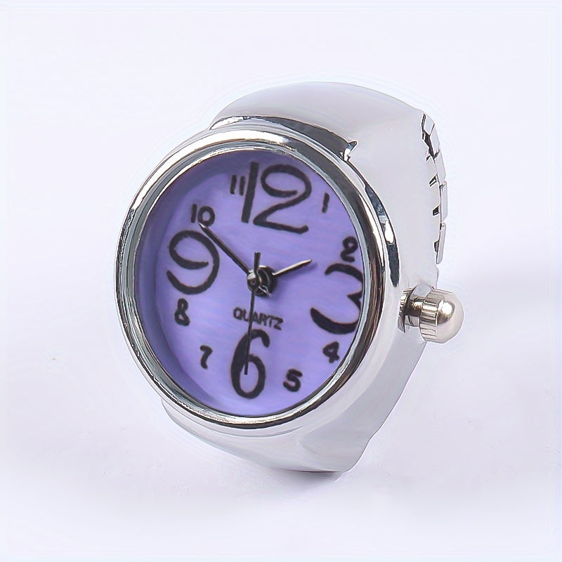 Trendy Watch Ring, Retro Creative Finger Mini Watch For Teenagers, Ideal Choice For Gifts