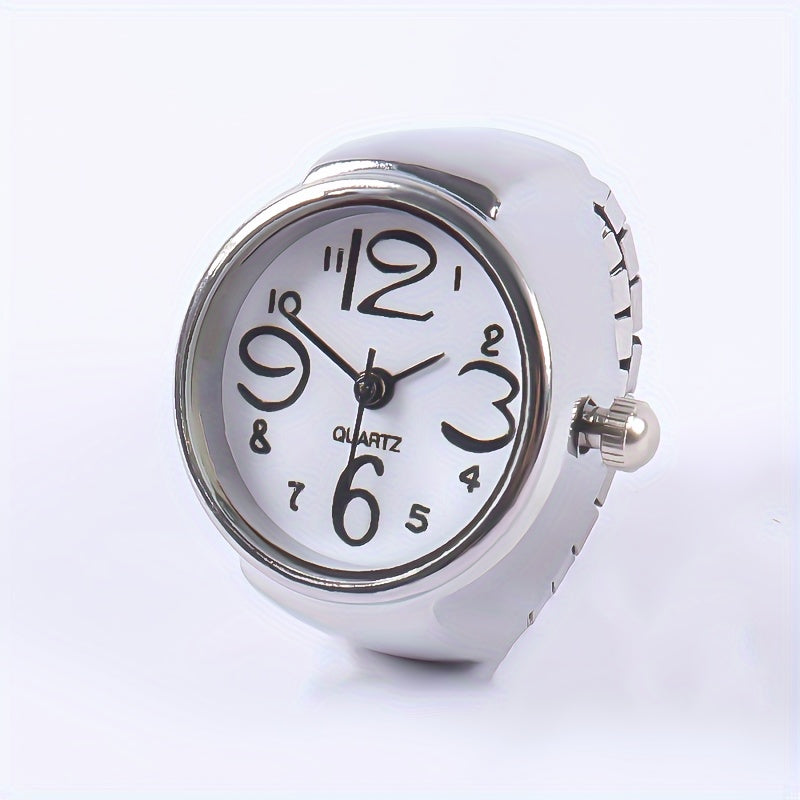 Trendy Watch Ring, Retro Creative Finger Mini Watch For Teenagers, Ideal Choice For Gifts