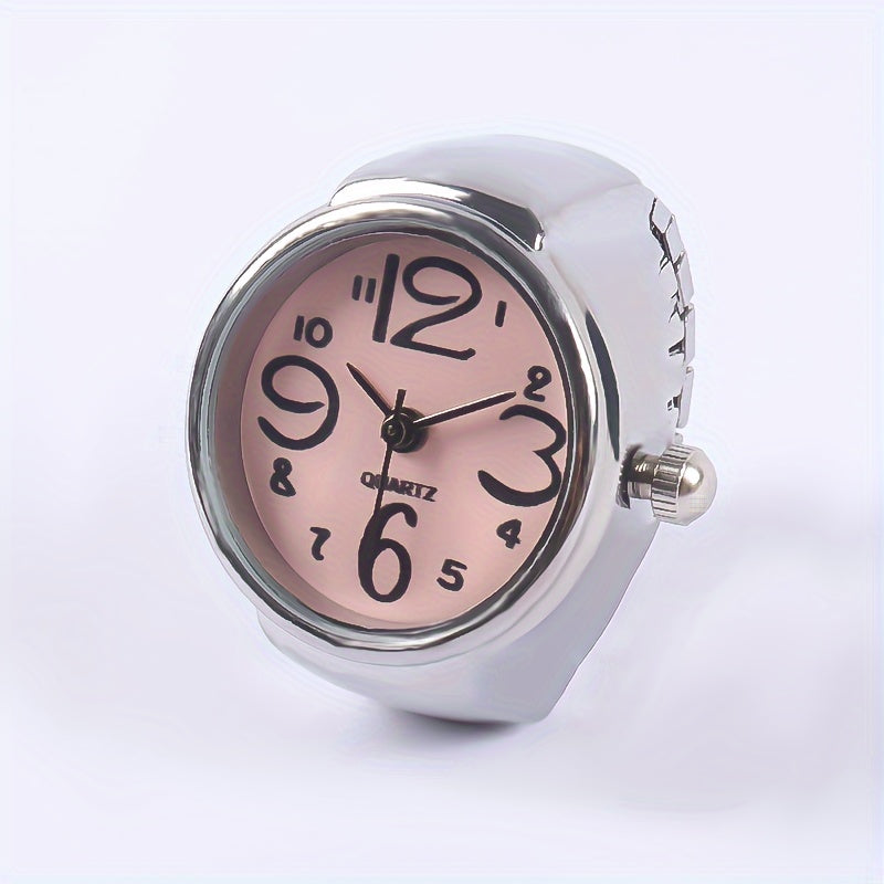 Trendy Watch Ring, Retro Creative Finger Mini Watch For Teenagers, Ideal Choice For Gifts