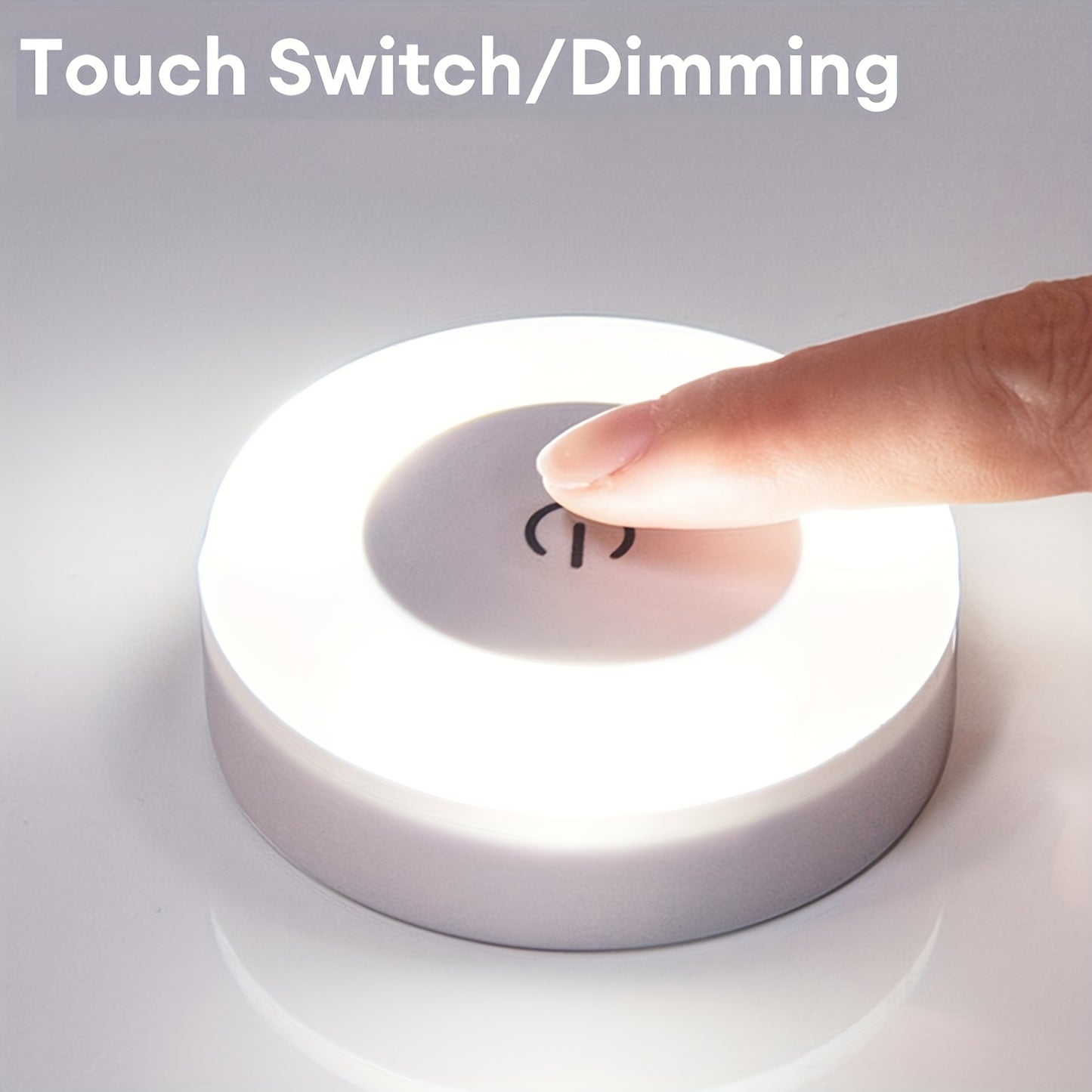 A Touch-Sensitive LED Night Light, Suitable for Bedroom Decoration, Adjustable Brightness, Ideal for Corridors, Bedrooms, Bathrooms, Living Rooms, And Closets (Warm Light/Cool Light).