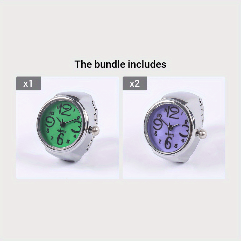 Trendy Watch Ring, Retro Creative Finger Mini Watch For Teenagers, Ideal Choice For Gifts