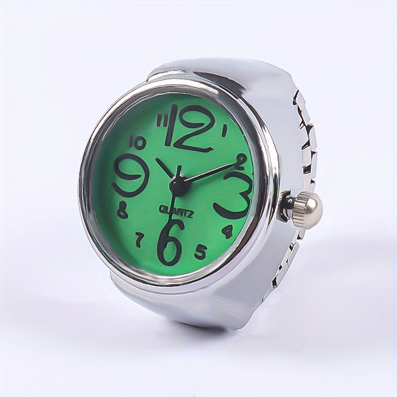 Trendy Watch Ring, Retro Creative Finger Mini Watch For Teenagers, Ideal Choice For Gifts